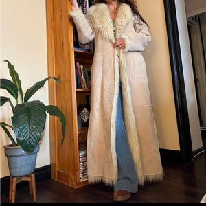 Real fur vintage coat